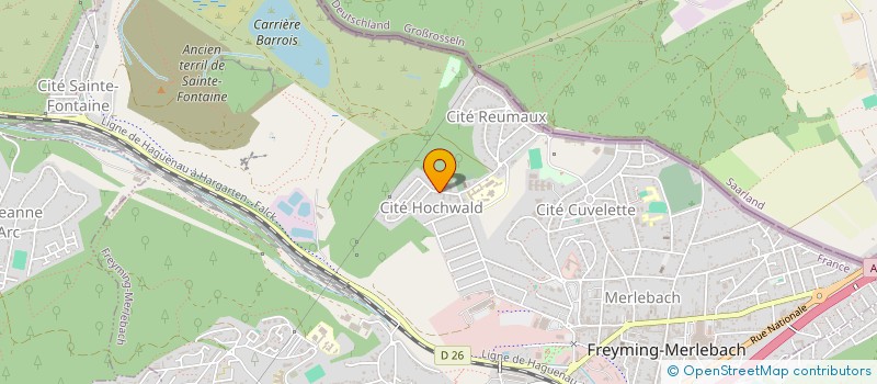 localisation de l'entreprise PLD  FREYMING-MERLEBACH