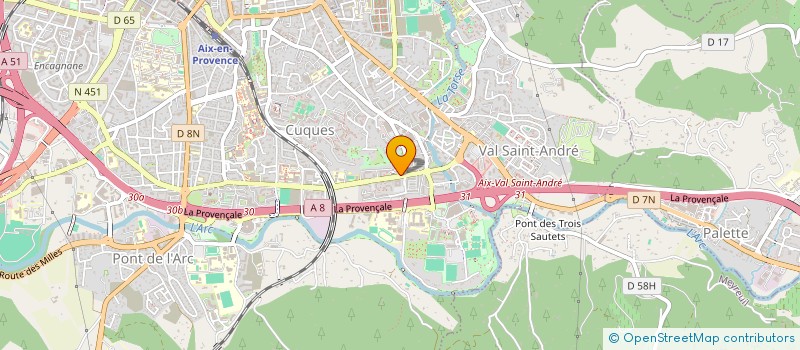 localisation de l'entreprise PLD AUDITION à AIX-EN-PROVENCE