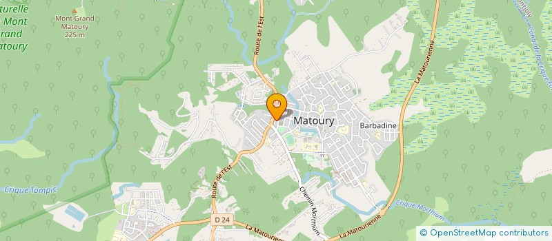 localisation de l'entreprise PLD MATOURY  MATOURY