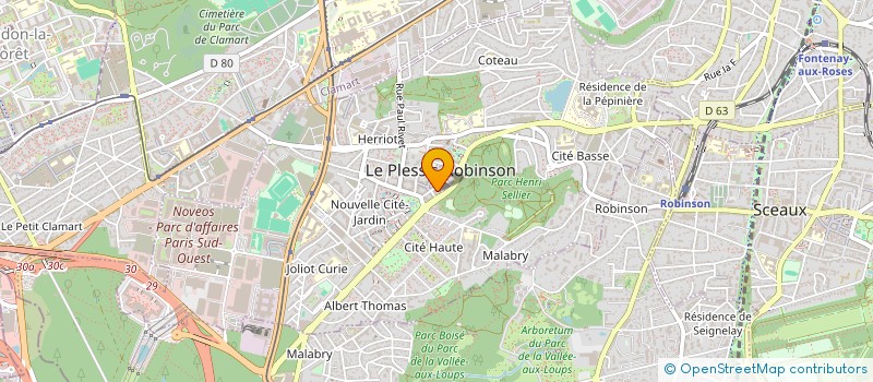 localisation de l'entreprise PLD PROGESTRIM à LE PLESSIS-ROBINSON