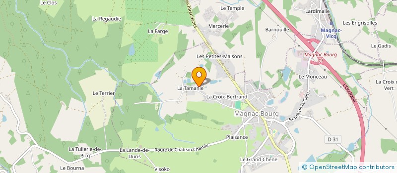 localisation de l'entreprise PLD3M  MAGNAC-BOURG