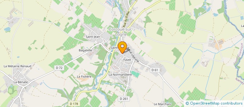 localisation de l'entreprise PLDD  CORCOUE-SUR-LOGNE