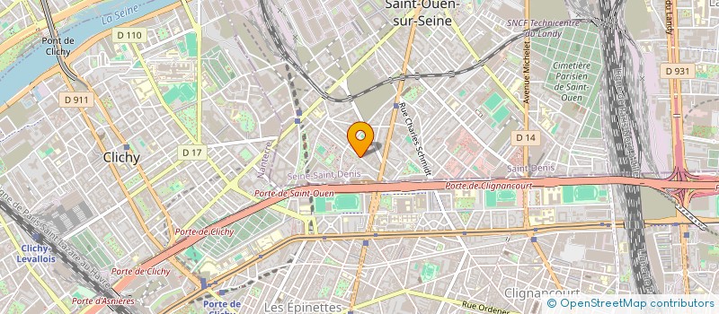 localisation de l'entreprise PLE MANAGEMENT  SAINT-OUEN-SUR-SEINE