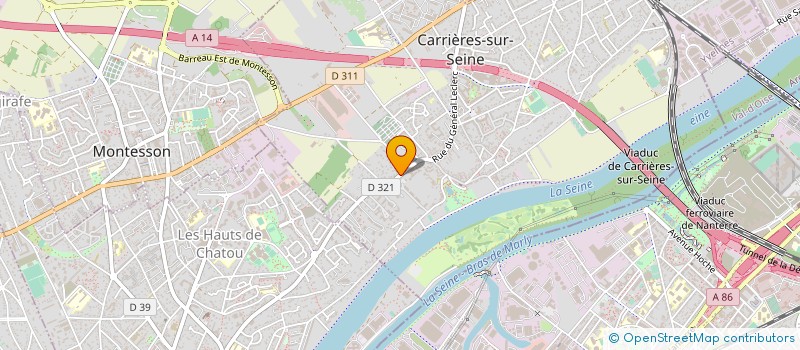 localisation de l'entreprise PLE SA à CARRIERES-SUR-SEINE