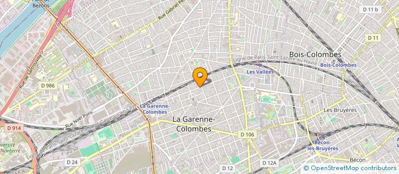 localisation de l'entreprise PLEBEX à LA GARENNE COLOMBES
