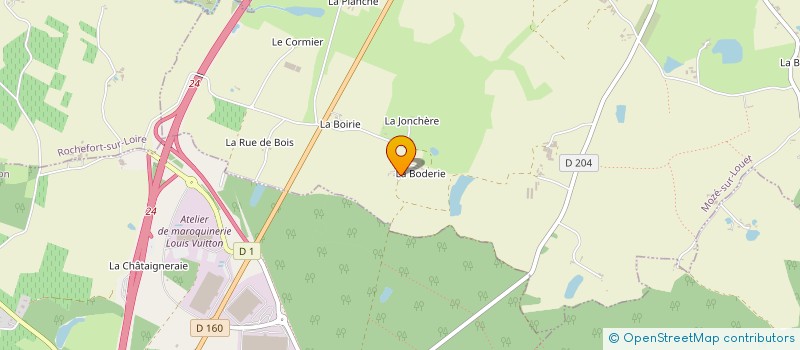 localisation de l'entreprise PLEDRAN COURANT  MOZE-SUR-LOUET