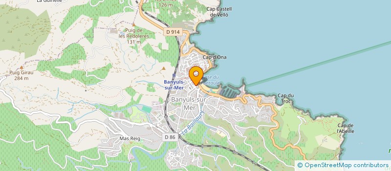 localisation de l'entreprise PLEDRAN GRANADO  BANYULS-SUR-MER