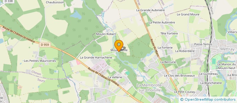 localisation de l'entreprise PLEE ET FILS AVENIR  LA MEMBROLLE-SUR-CHOISILLE