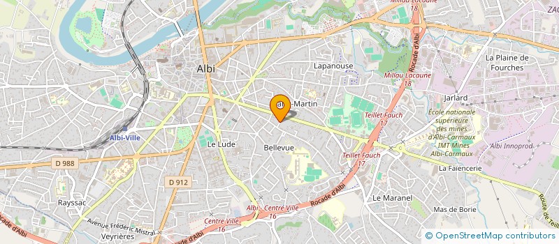 localisation de l'entreprise PLEIADES à ALBI