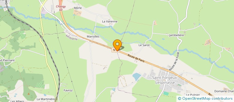 localisation de l'entreprise PLEIN AIR AUTO  SAINT-FORGEUX-LESPINASSE