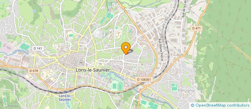 localisation de l'entreprise PLEIN AIR ET NATURE à LONS-LE-SAUNIER