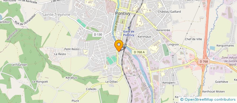 localisation de l'entreprise PLEIN AIR LOCATIONS à PONTIVY
