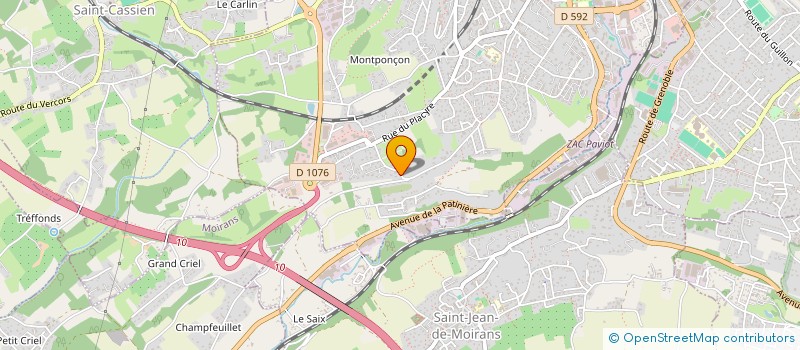 localisation de l'entreprise PLEIN CADRE  VOIRON