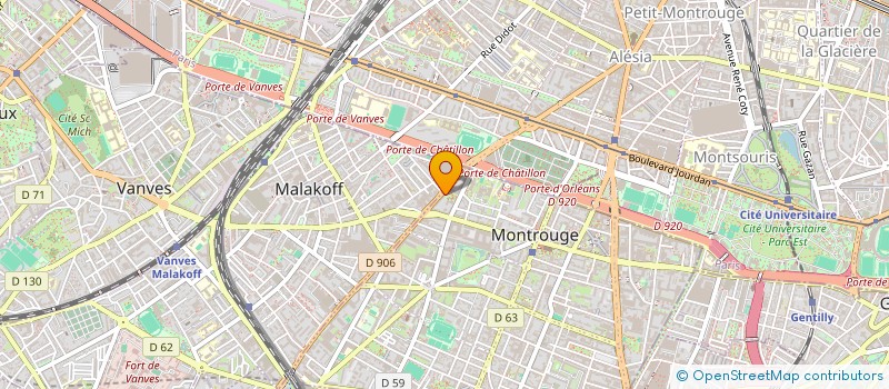 localisation de l'entreprise PLEIN CENTRE à MONTROUGE