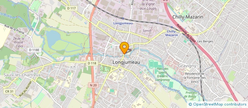 localisation de l'entreprise PLEIN CENTRE IMMOBILIER à LONGJUMEAU