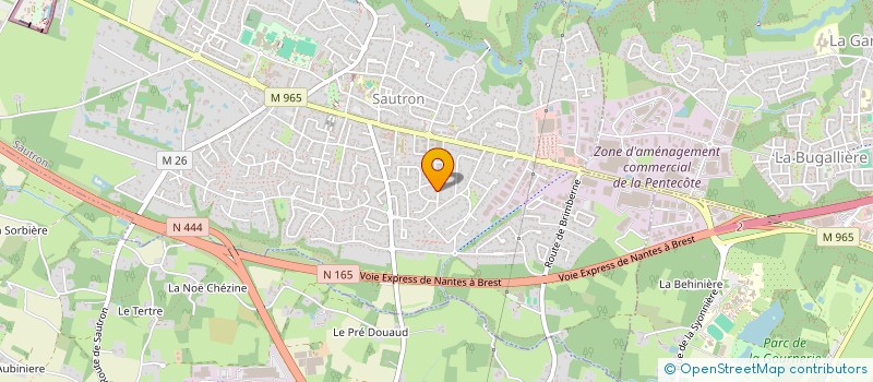 localisation de l'entreprise PLEIN CIEL  SAUTRON