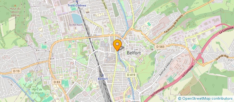 localisation de l'entreprise PLEIN CIEL à BELFORT