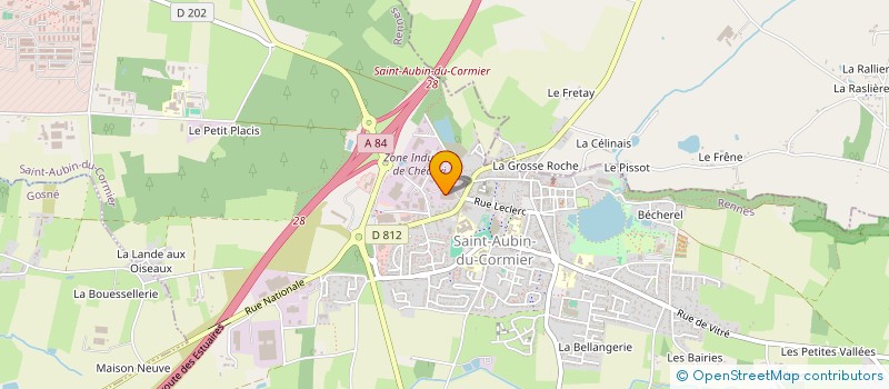 localisation de l'entreprise PLEIN CIEL  SAINT-AUBIN-DU-CORMIER