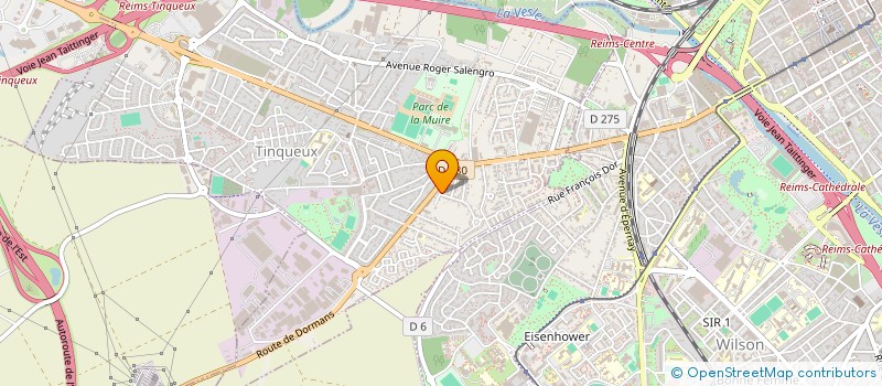 localisation de l'entreprise PLEIN CIEL  TINQUEUX