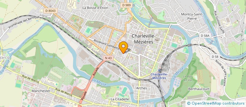 localisation de l'entreprise PLEIN ESPACE à CHARLEVILLE-MEZIERES