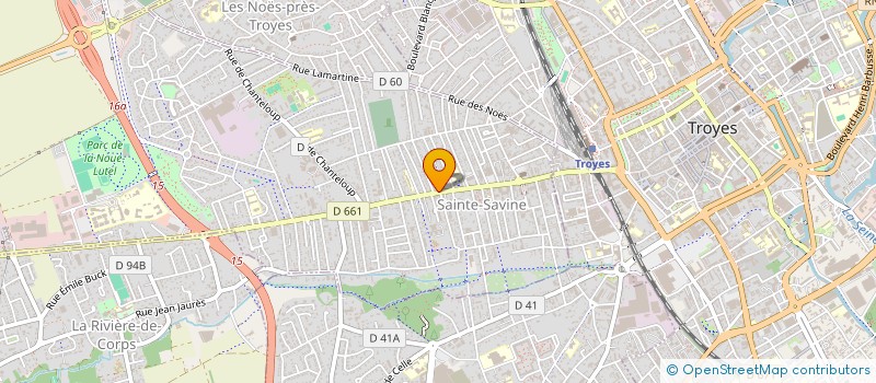 localisation de l'entreprise PLEIN GAZ  SAINTE SAVINE