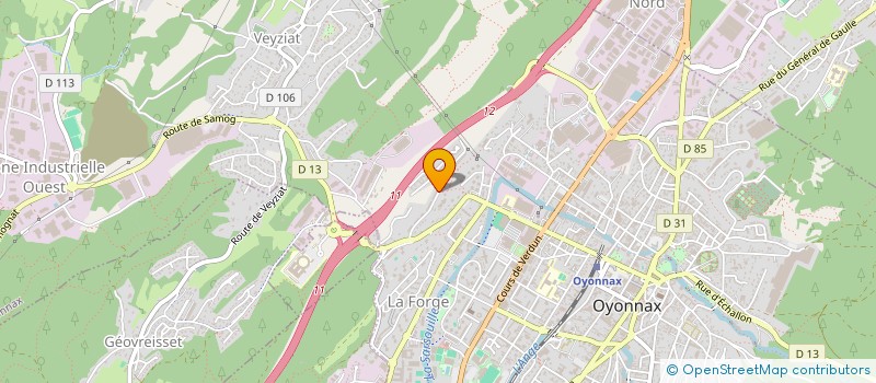 localisation de l'entreprise PLEIN GAZ à OYONNAX