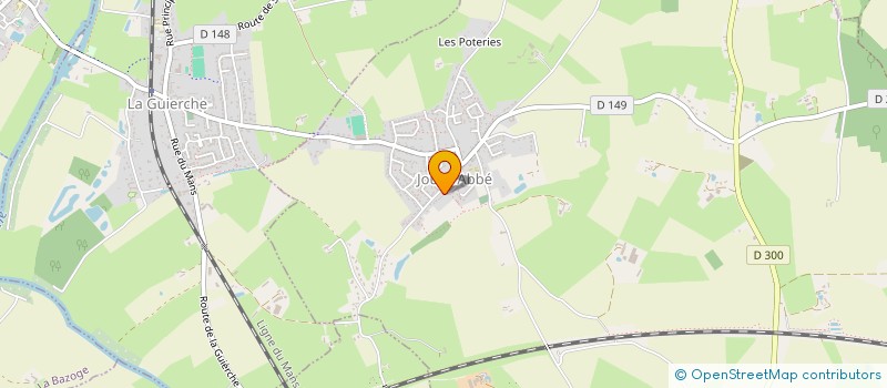 localisation de l'entreprise PLEIN GAZ 72  JOUE-L'ABBE