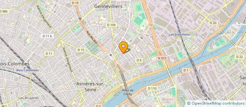 localisation de l'entreprise PLEIN GRES à GENNEVILLIERS