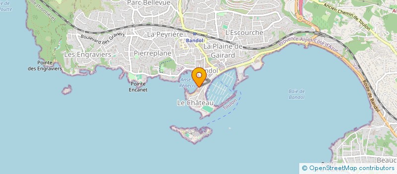 localisation de l'entreprise PLEIN LARGE à BANDOL