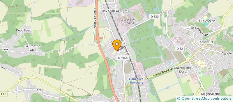 localisation de l'entreprise PLEIN LES PATTES  RANTIGNY