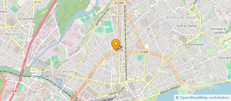 localisation de l'entreprise PLEIN LES YEUX LOISIRS ET VACANCES ADAPTES à ANNECY