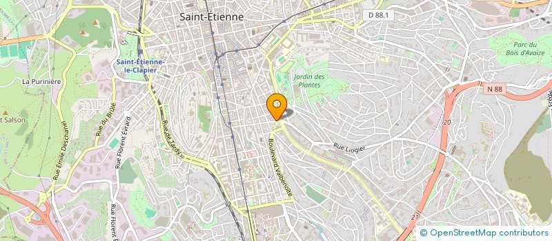 localisation de l'entreprise PLEIN PIED à SAINT-ETIENNE