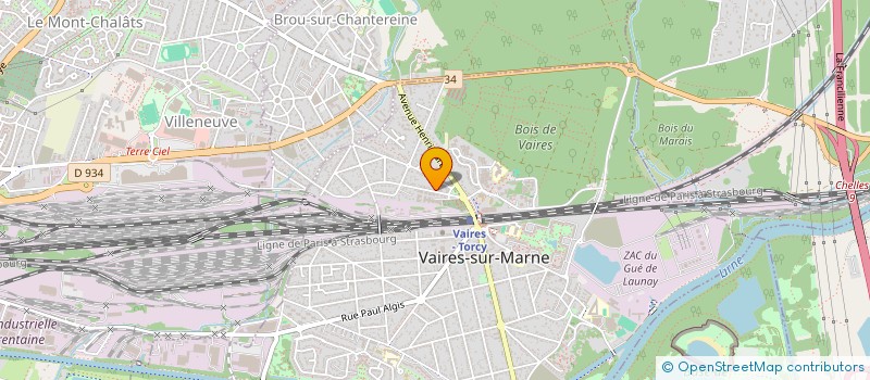 localisation de l'entreprise PLEIN SOLEIL à VAIRES-SUR-MARNE