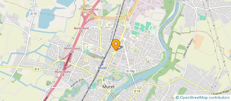 localisation de l'entreprise PLEIN SOLEIL 1 2 3 à MURET