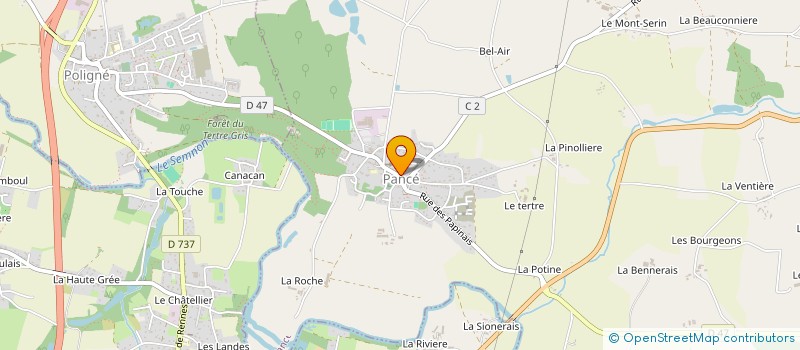 localisation de l'entreprise PLEIN SOLEIL  PANCE