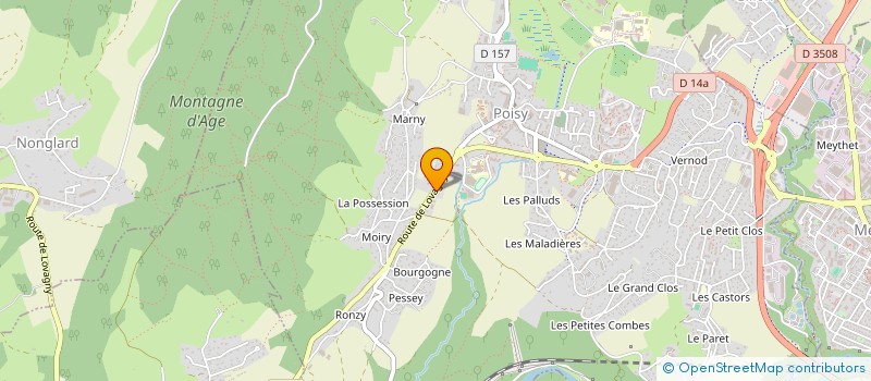 localisation de l'entreprise PLEIN SOLEIL  POISY