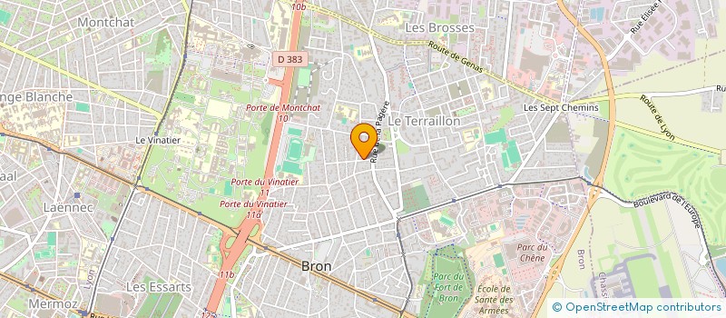 localisation de l'entreprise PLEIN SOLEIL  BRON