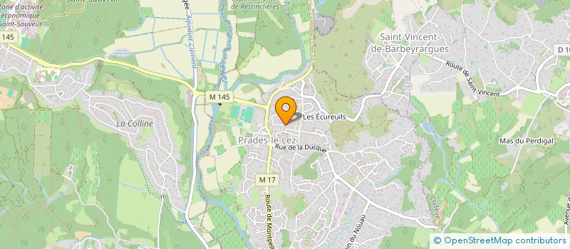 localisation de l'entreprise PLEIN SOLEIL  PRADES-LE-LEZ