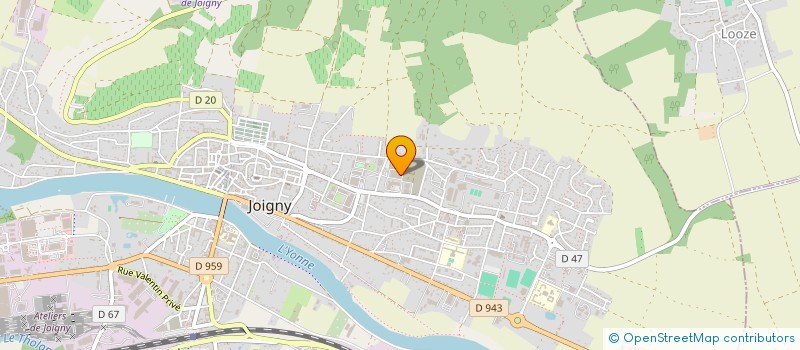 localisation de l'entreprise PLEIN SOLEIL  JOIGNY