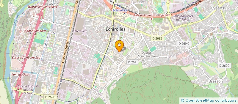 localisation de l'entreprise PLEIN SOLEIL B à ECHIROLLES