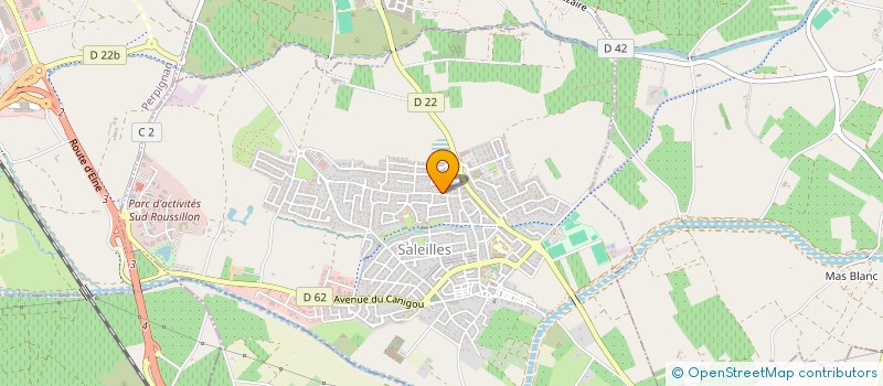 localisation de l'entreprise PLEIN SOLEIL II  SALEILLES