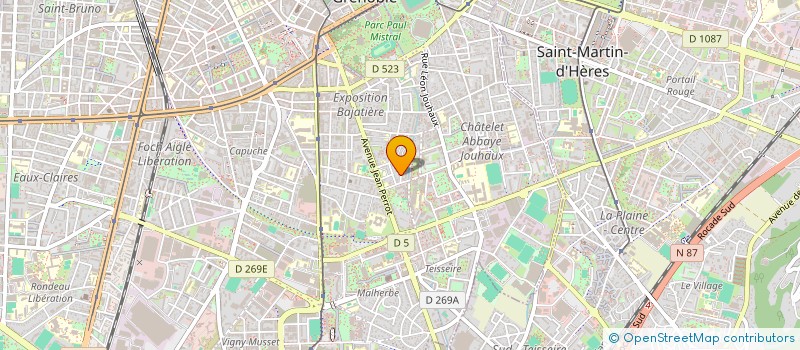 localisation de l'entreprise PLEIN SOLEIL INFIRMIERES  GRENOBLE