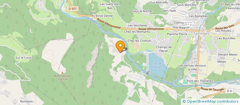 localisation de l'entreprise PLEIN SOLEIL SCI  ARACHES LA FRASSE