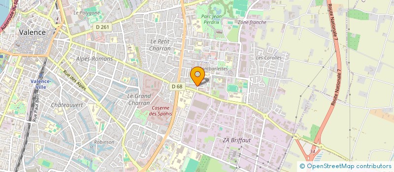 localisation de l'entreprise PLEIN SUD à VALENCE