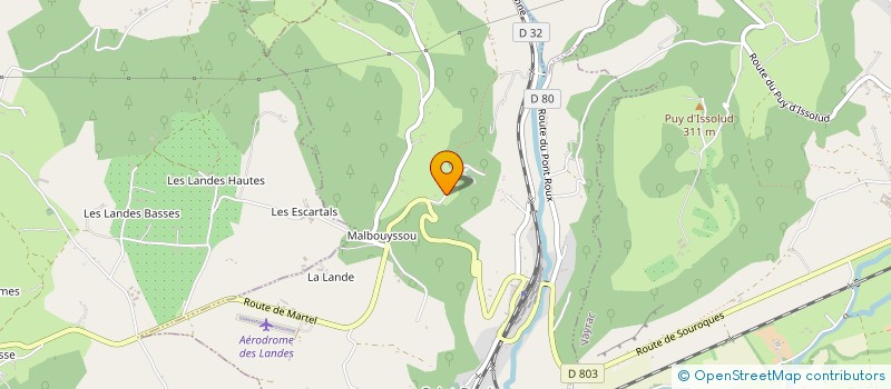 localisation de l'entreprise PLEIN SUD  SAINT-DENIS-LES-MARTEL