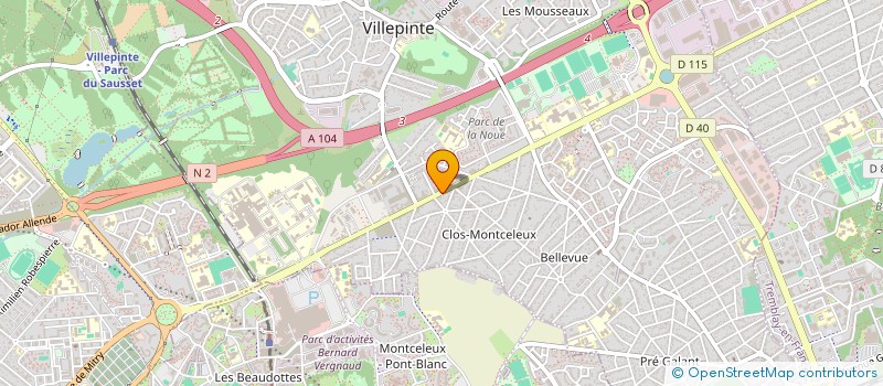 localisation de l'entreprise PLEIN SUD à VILLEPINTE