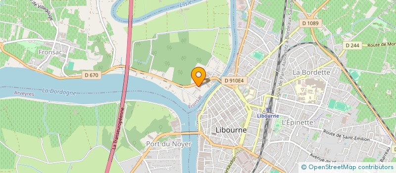 localisation de l'entreprise PLEIN SUD  FRONSAC