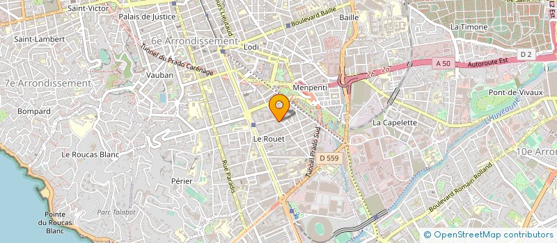 localisation de l'entreprise PLEIN SUD AMEUBLEMENT  MARSEILLE