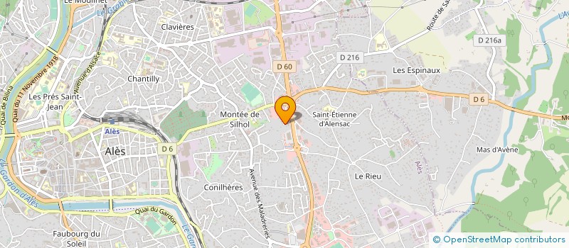 localisation de l'entreprise PLEIN SUD IMMOBILIER  ALES