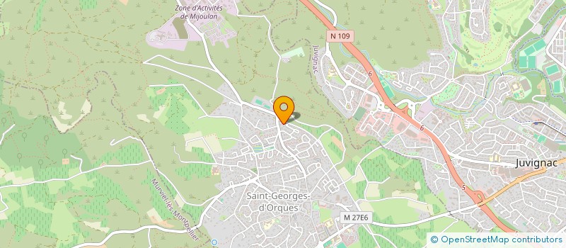 localisation de l'entreprise PLEIN SUD IMMOBILIER  SAINT-GEORGES-D'ORQUES